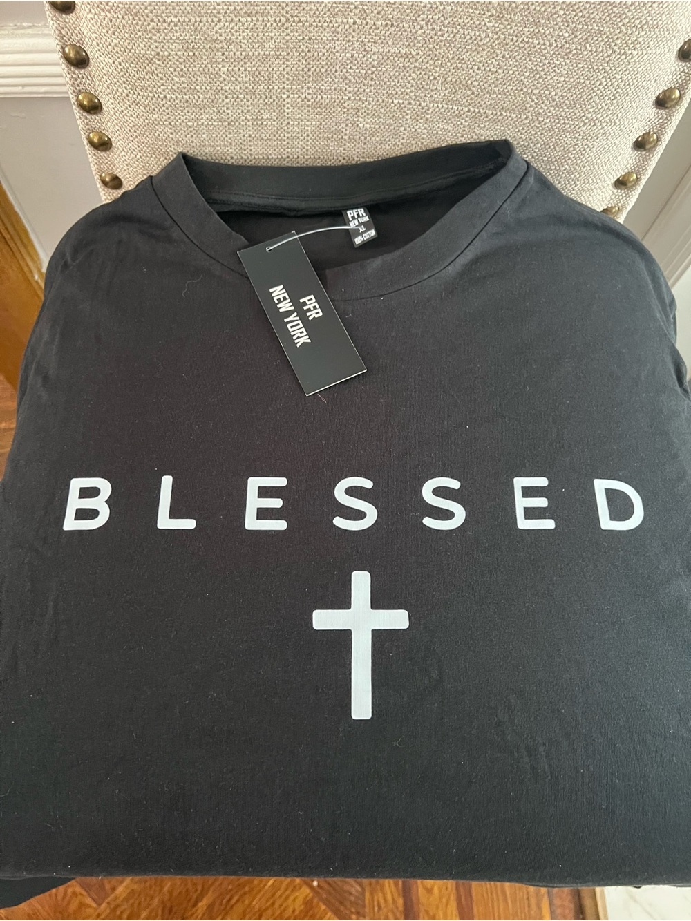 Men’s Black “BLESSED” Graphic Tee